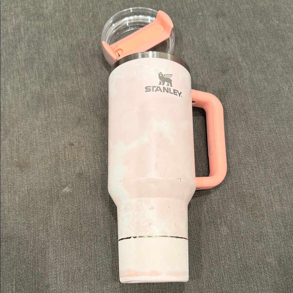 Stanley Light Pink Travel Mug with Handle